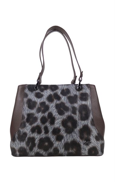 Kahverengi Hakiki Deri Kadın Çapraz El Omuz Askılı Çanta 0226