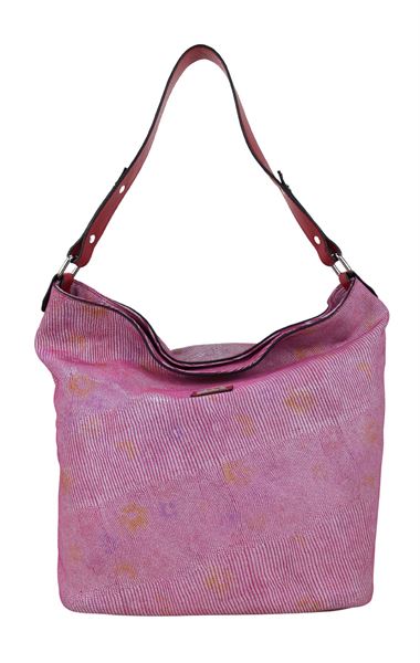 Pembe Hakiki Deri Kadın El Omuz Askılı Çanta 5059