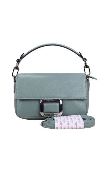 Su Yeşili Kadın Hakiki Deri El Ve Omuz Askılı Çanta 23260