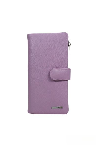 Lila Hakiki Deri Bol Kartlıklı Kadın Cüzdan 11350