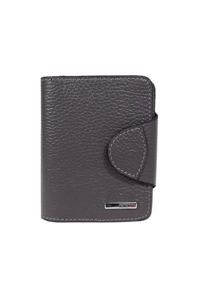 Hakiki Deri Unisex Kartlık Cüzdan 1216 Gri
