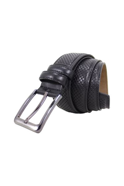 %100 Hakiki Deri Erkek Kemer 8016 Siyah