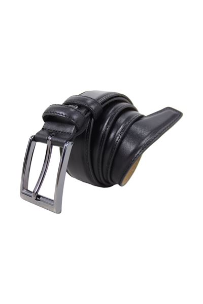 Siyah %100 Hakiki Deri Erkek Kemer 8020