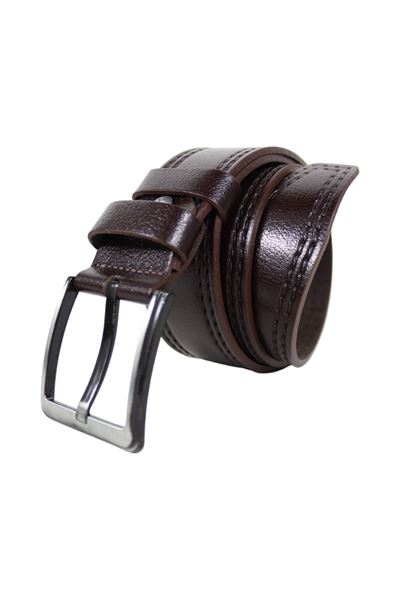 Kahverengi %100 Hakiki Deri Erkek Kemer 8024