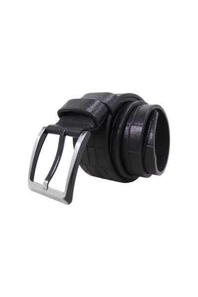 Siyah KARYA DERİ %100 Hakiki Deri Erkek Kemer 8002