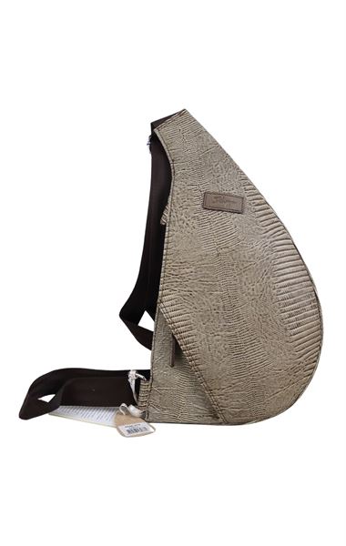 Bej Erkek Hakiki Deri Omuz Çapraz Göğüs Askılı Body Bag Çanta 0848