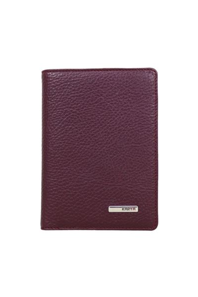 Mürdüm Hakiki Deri Unisex Kartlıklı Pasaport Kılıfı 00920