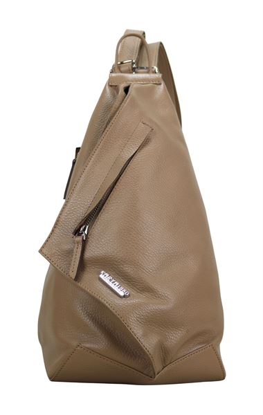 Karamel Hakiki Deri Kadın Sırt Çantası 6012